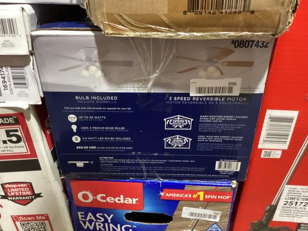 Lot # 996 Harbor Breeze Centreville 42-in Ceiling Fan $75