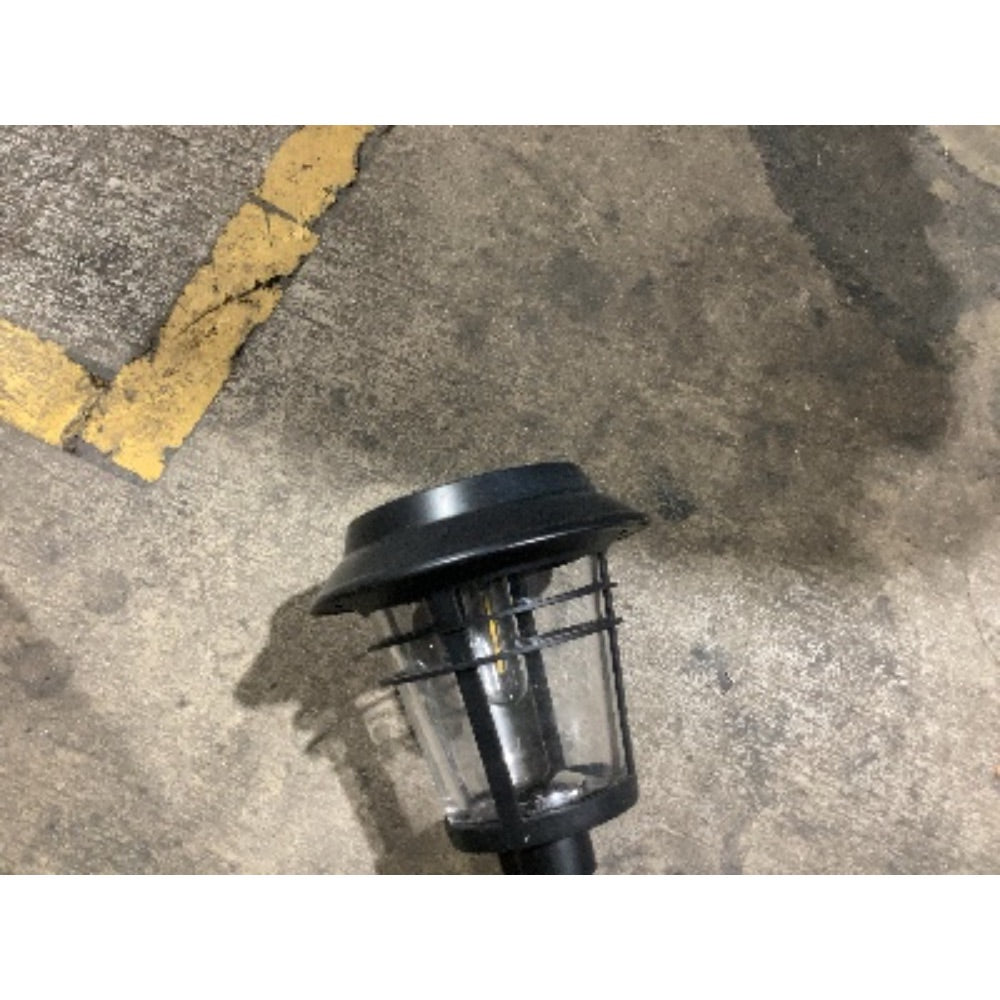 Lot # 649 Black Solar Garden Pathway Light $14.98