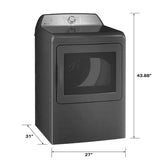 GE Profile 7.4-cu ft Vented Smart Electric Dryer (Diamond Gray) ENERGY STAR