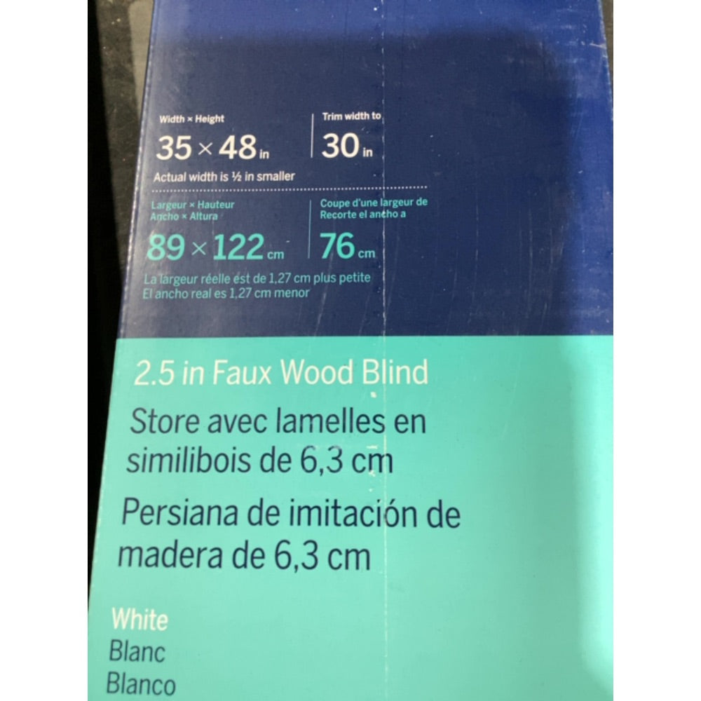 Lot # 1482 LEVOLOR Faux Wood Blind $60.00
