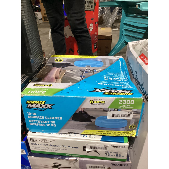Lot # 531 Since the price is 44 I will assume it is from either Costco Lowes or Kohls and create the title.

SurfaceMaxx Surface Cleaner $44