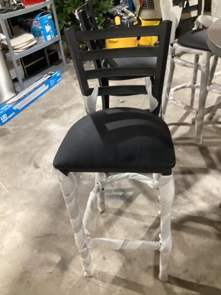 Lot # 2165 Flash Furniture Ladder Back Metal Height Chair $80