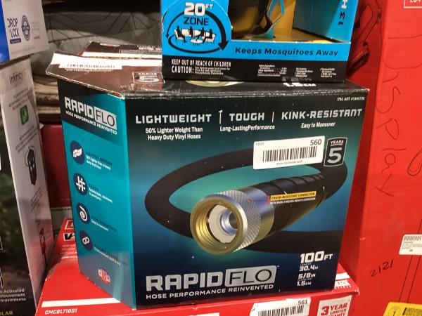 Lot # 151 Teknor Rapid Flo 58 in. Garden Hose $67