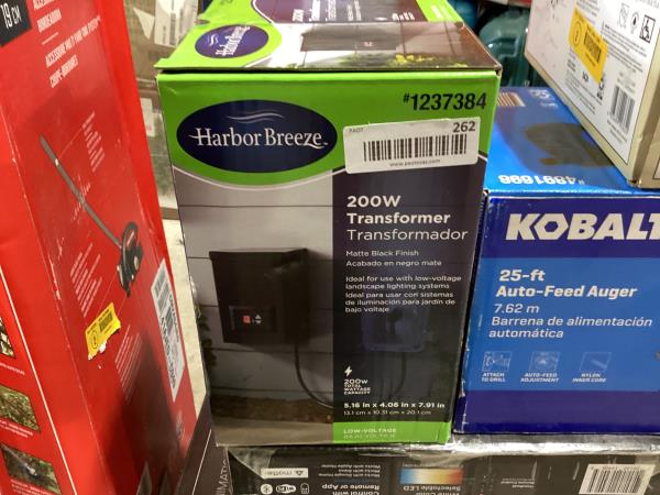 Lot # 262 Harbor Breeze 200 -Watt Multi-Tap Transformer $90