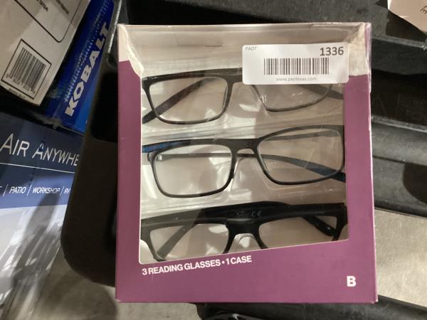 Lot # 1336 Design Optics Reading Glasses, 3-pack