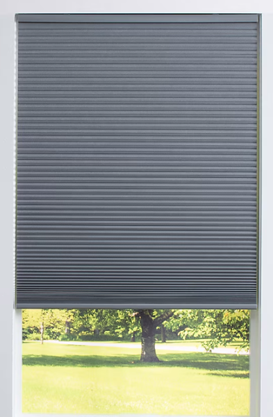 Lot # 341 allen + roth 29-in x 64-in Gray Blackout $48