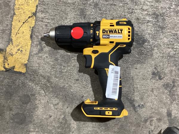 Lot # 336 Dewalt 20V Brushless Hammer Drill Driver $129