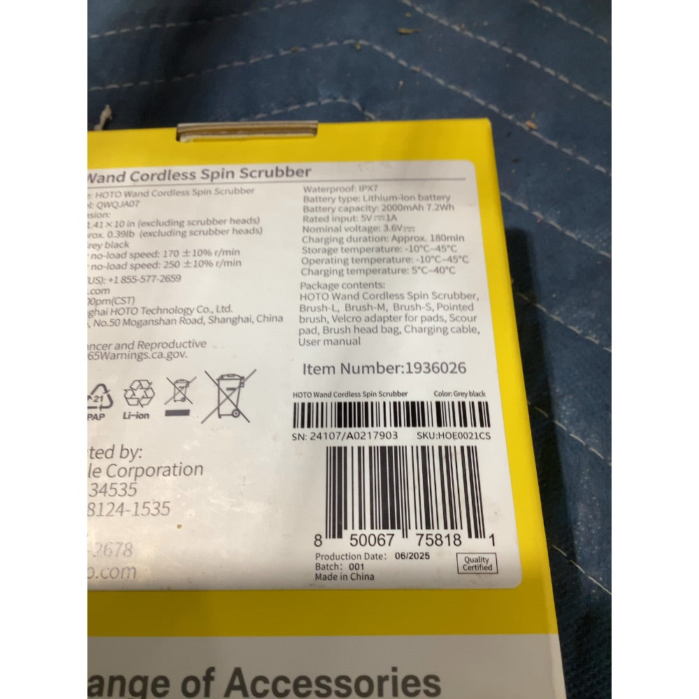 Lot # 19 HOTO Spin Scrubber $21.99