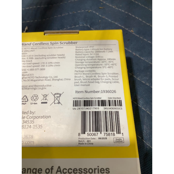 Lot # 19 HOTO Spin Scrubber $21.99