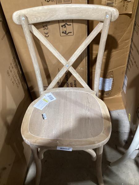 Lot # 1942 FlashFurniture Advantage Driftwood XBack Chair$278