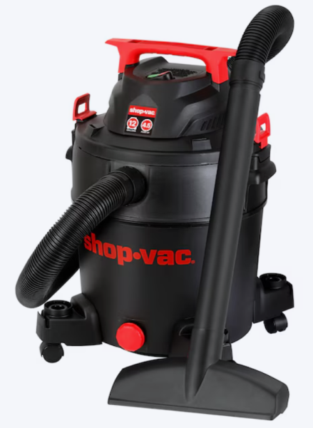 Lot # 108 Shop-Vac 12-Gallon Wet/Dry Shop Vacuum $85