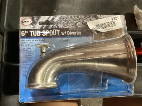 Lot # 1221 DANCO Tub Spout Brushed Nickel $38.46