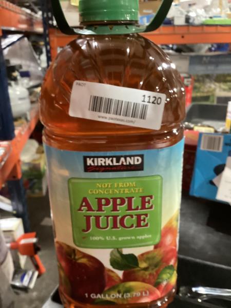 Lot # 1120 Kirkland Signature Apple Juice 128 fl oz $14.00
