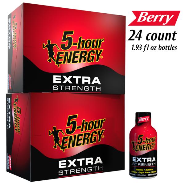 5 Hour Energy Extra Strength Berry , 1.93 Oz, 2 12-Packs