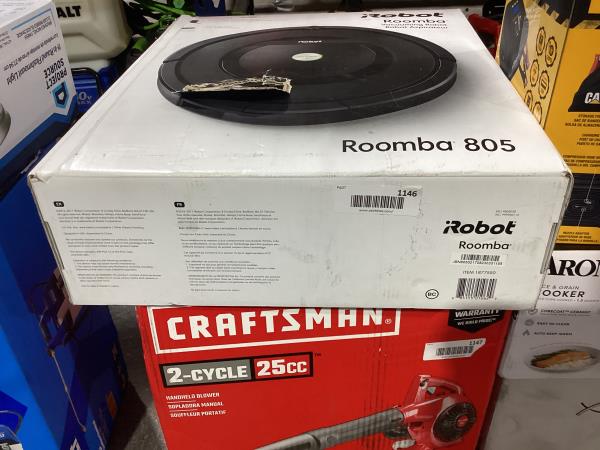 Lot # 1146 iRobot Roomba 805 Cleaning Vacuum Robot with Dual Virtual Wall Barriers and Bonus Filter