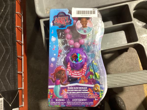 Lot # 952 Disney Ariel Ocean Glow Necklace w Lights & Sounds