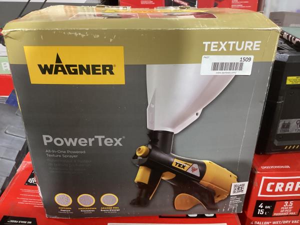 Lot # 1509 Wagner Power Tex Texture Sprayer $127