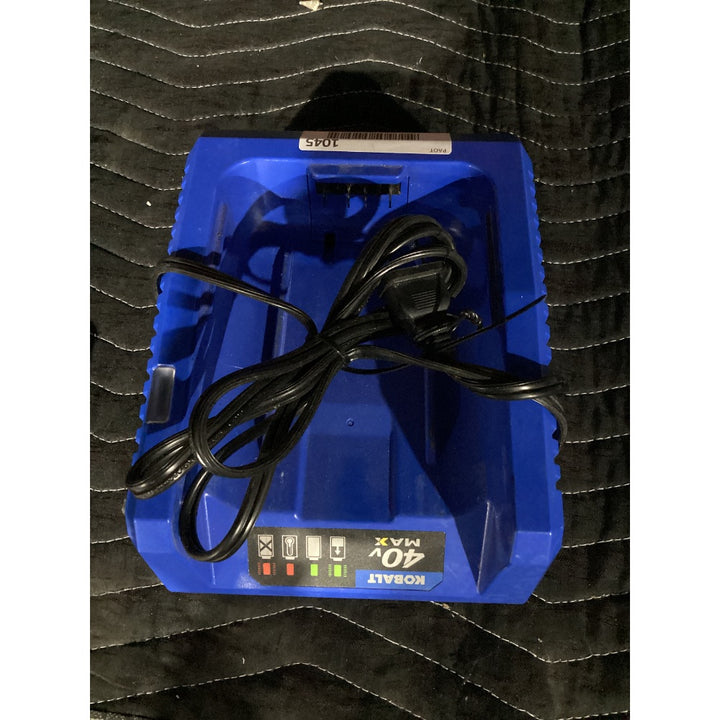 Lot # 1045 KOBALT Lithium-ion Charger KRC 840-03, 40V MAX Compatible, 120V Input, Blue