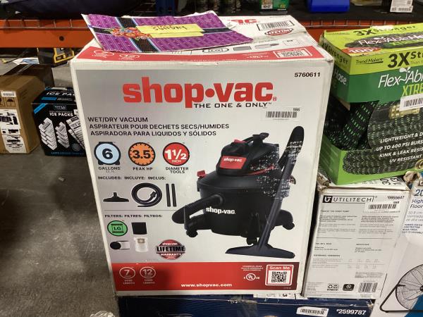 Lot # 986 Shop-Vac 10-Gall Wet/Dry Shop Vacuum $85