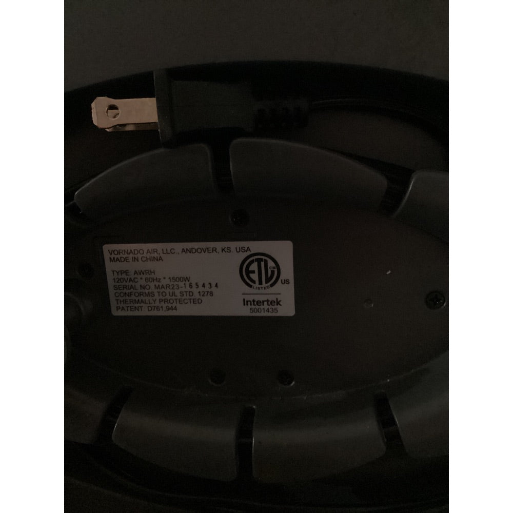 Lot # 726 Vornado Heater $30.00