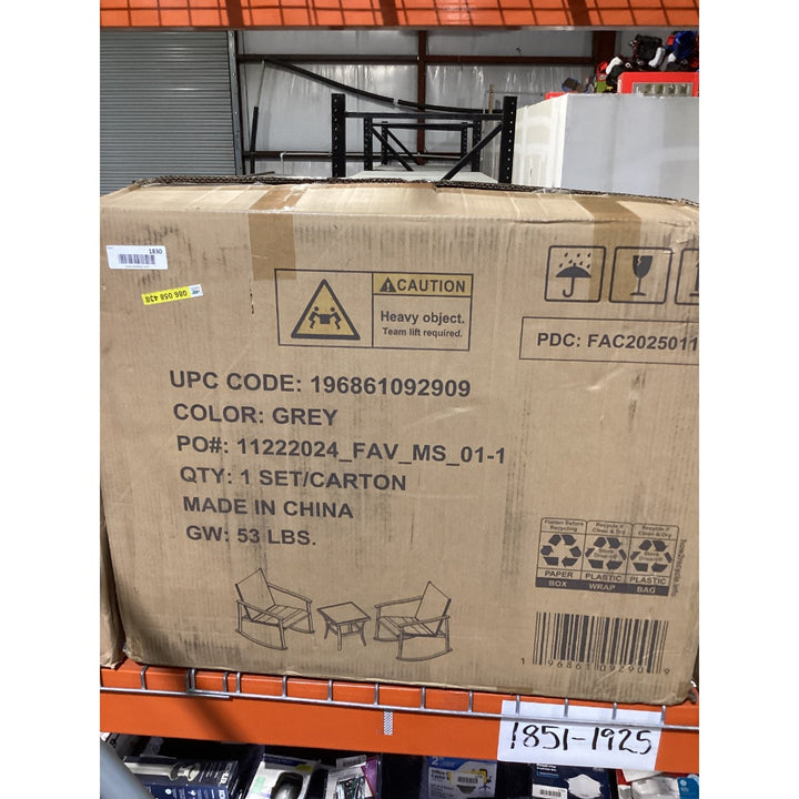 Lot # 1830 Flash Furniture Patio Set $293.94