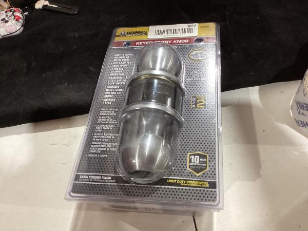Lot # 807 Light Duty Commercial Keyd Entry Knob $32