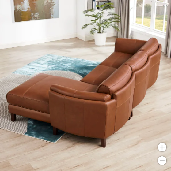 Antilles 2-piece Leather Sectional