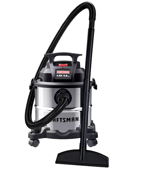 Lot # 613 CRAFTSMAN 5-Gal Corded Wet/Dry Shop Vacuum $60