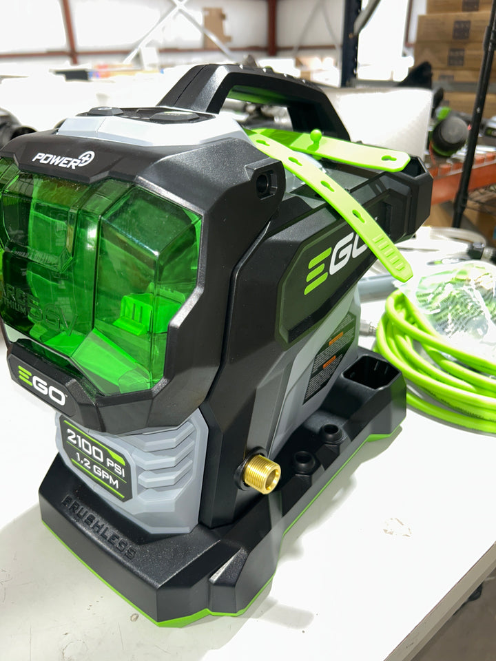 EGO POWER+ Compact 2100-PSI 1.2-GPM Cold Water Battery Pressure washer with 4 Spray Tips (USED)