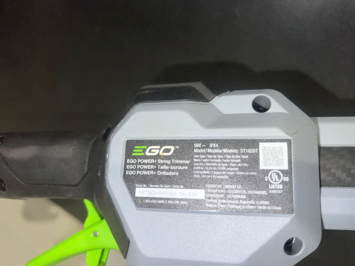 Desbrozadora de hilo a batería EGO POWERLOAD con eje recto de 16 pulgadas y 56 voltios LINE IQ (USADA) (HERRAMIENTA DESNUDA)