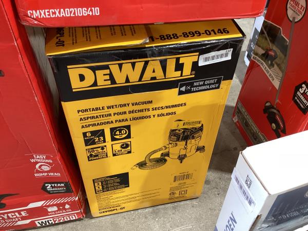 Lot # 110 DEWALT 6-Gal STEALTHSONIC Quiet Shop Vacuum $180