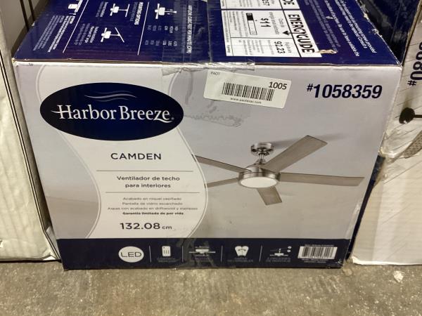 Lot # 1005 Harbor Breeze 52" Camden Ceiling Fan $160