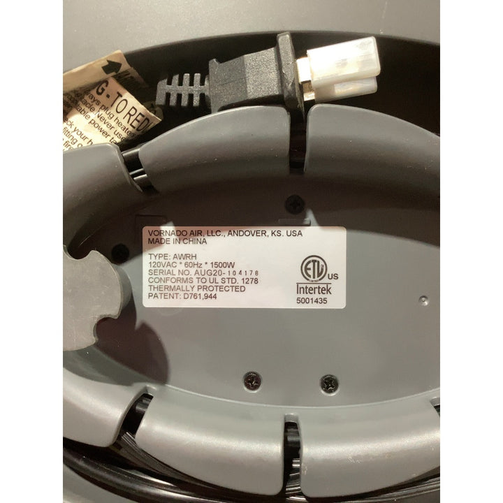 Lot # 238 Vornado AWRH Heater $45.00