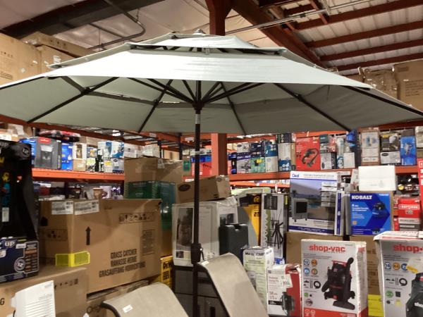 Lot # 6 teal patio umbrella $99