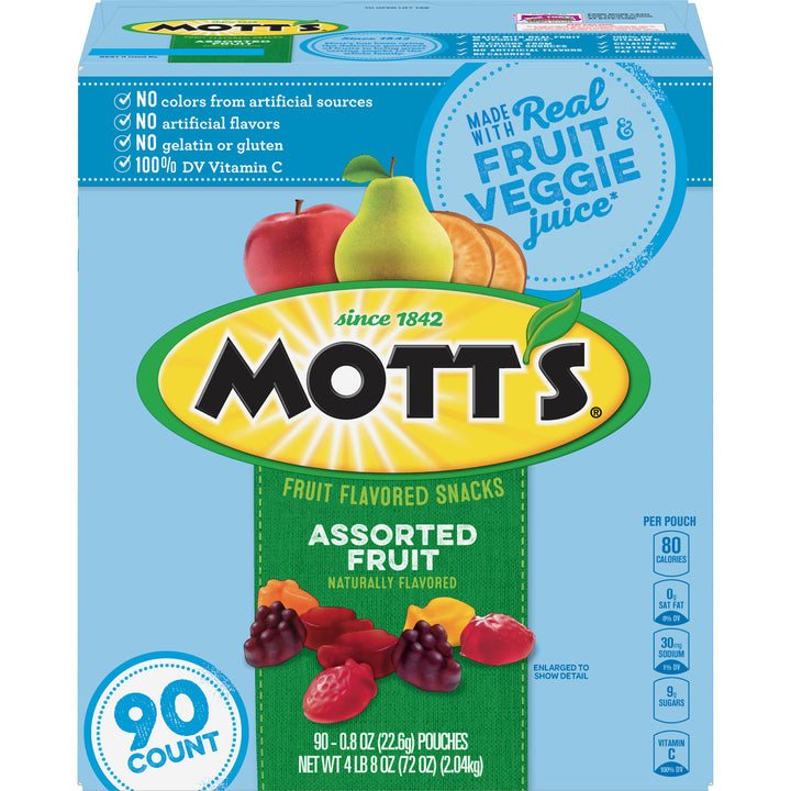 Lot # 1129 Motts Medley Fruit Snacks 90 Pouches $14.00