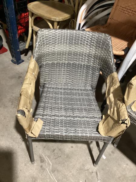 Lot # 2282 Carnegy Avenue Gray Outdoor Dining Chair $70