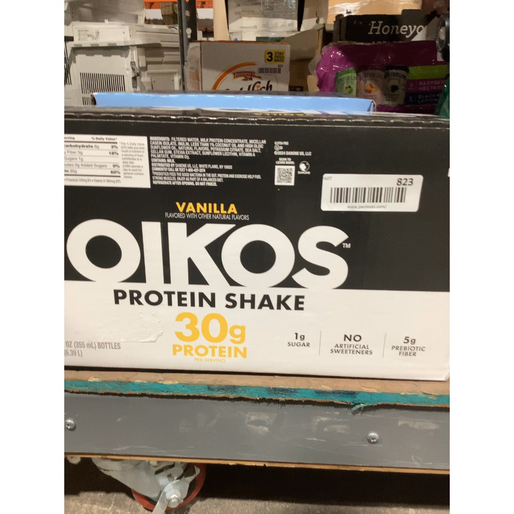Lot # 823 Oikos Vanilla Protein Shake $15.00