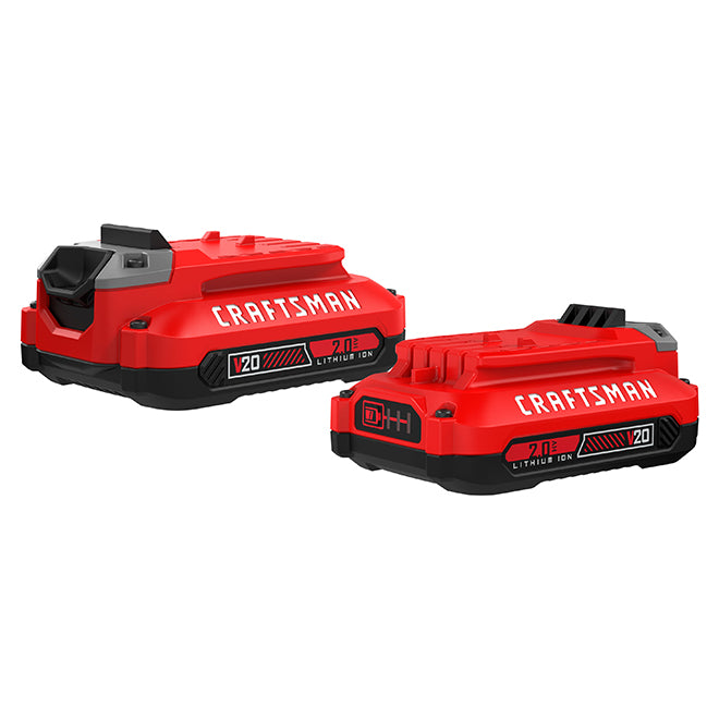 Lot # 69 Craftsman V20 2Ah Lithium-Ion Battery $133