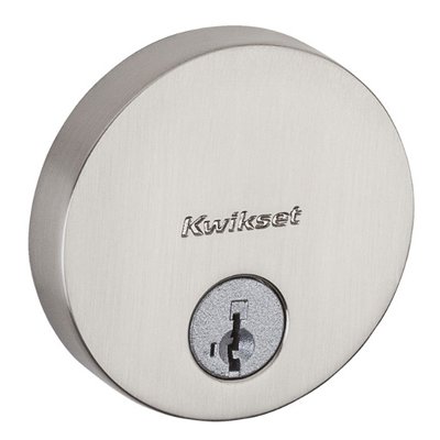Lot # 33 Kwikset Round Satin Nickel Uptown Deadbolt $46