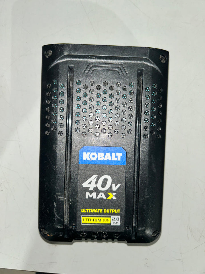 Batería de iones de litio Kobalt de 40 voltios y 2 Ah (paquete de 1) (USADA)
