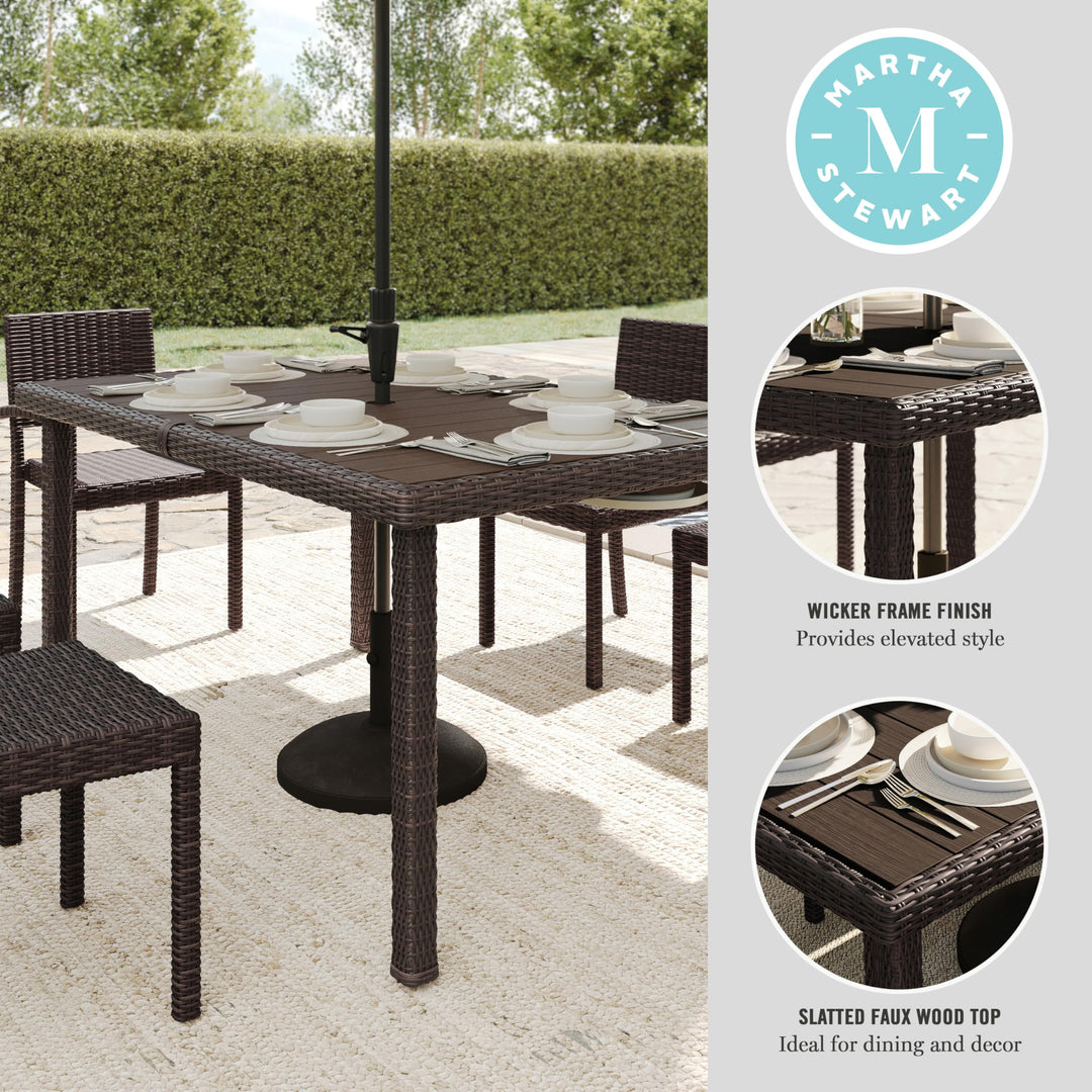 Lot # 2346 Martha Stewart Bedford Patio Dining Table $379