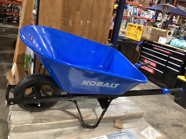 Lot # 1868 Kobalt 7-cu ft Steel Wheelbarrow Flat-free $179