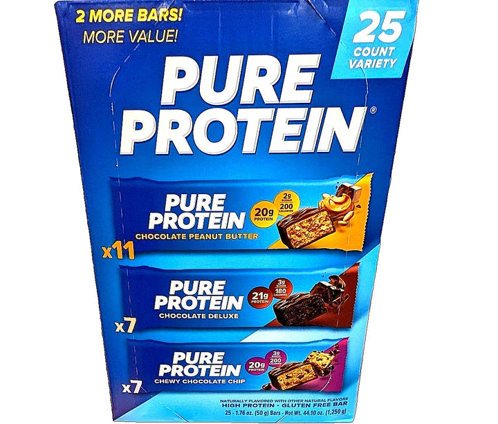 Lot # 1104 Pure Protein Bars Variety Pack 25ct $30