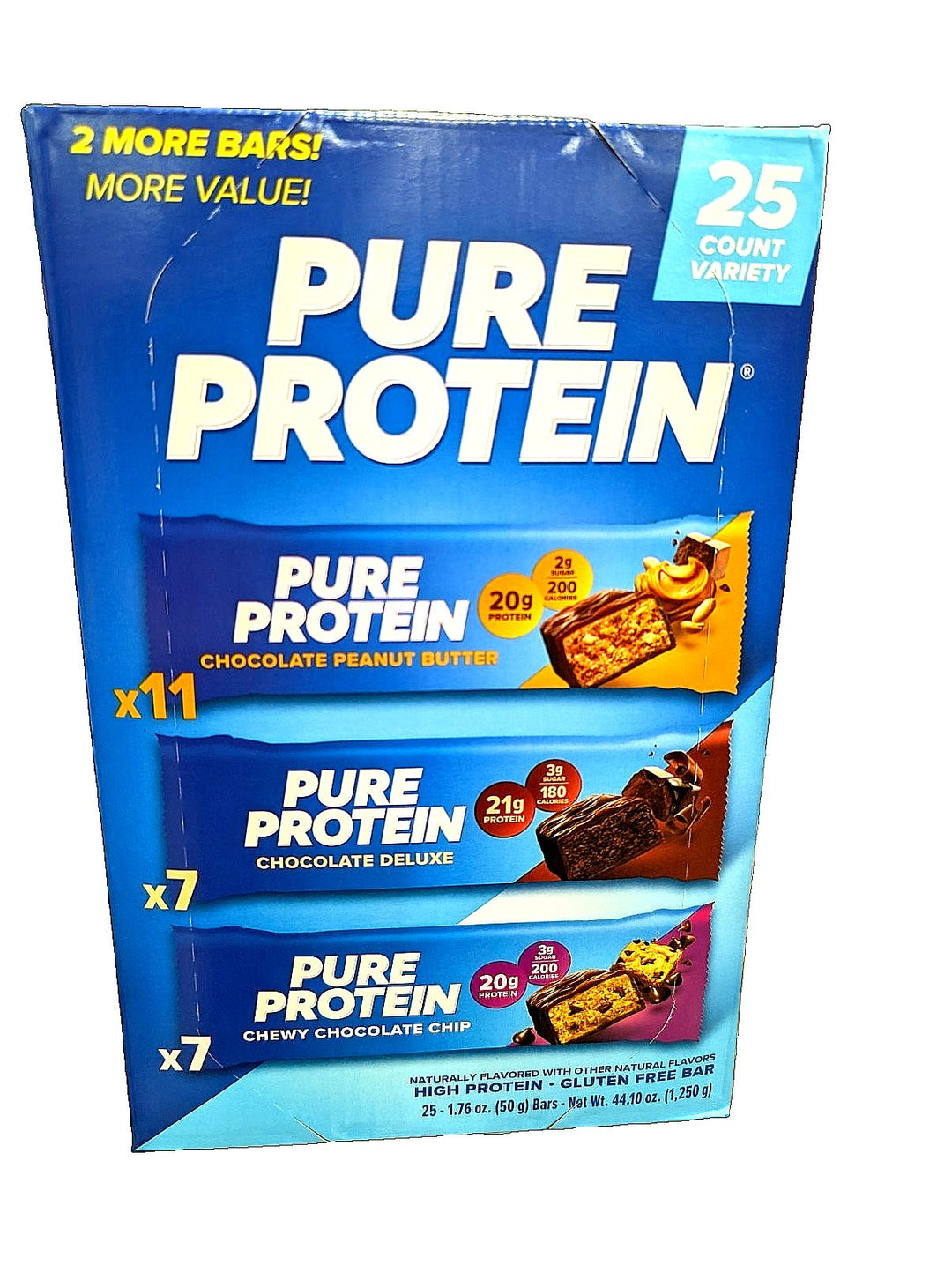 Lot # 1104 Pure Protein Bars Variety Pack 25ct $30