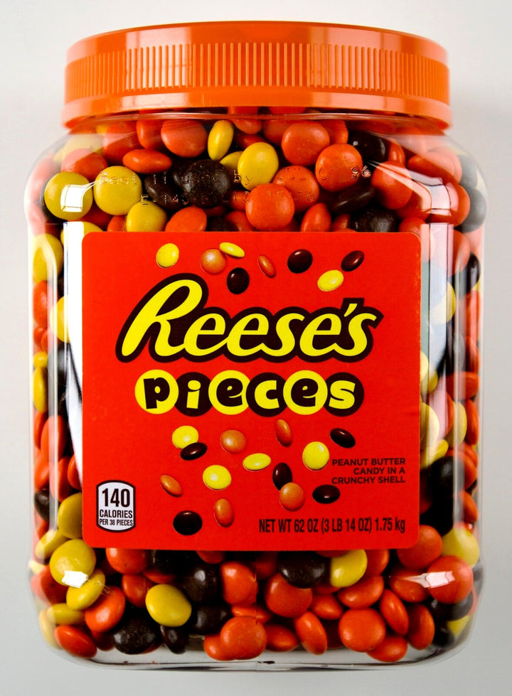 Lot # 1108 Reeses Pieces Candy 62oz $17