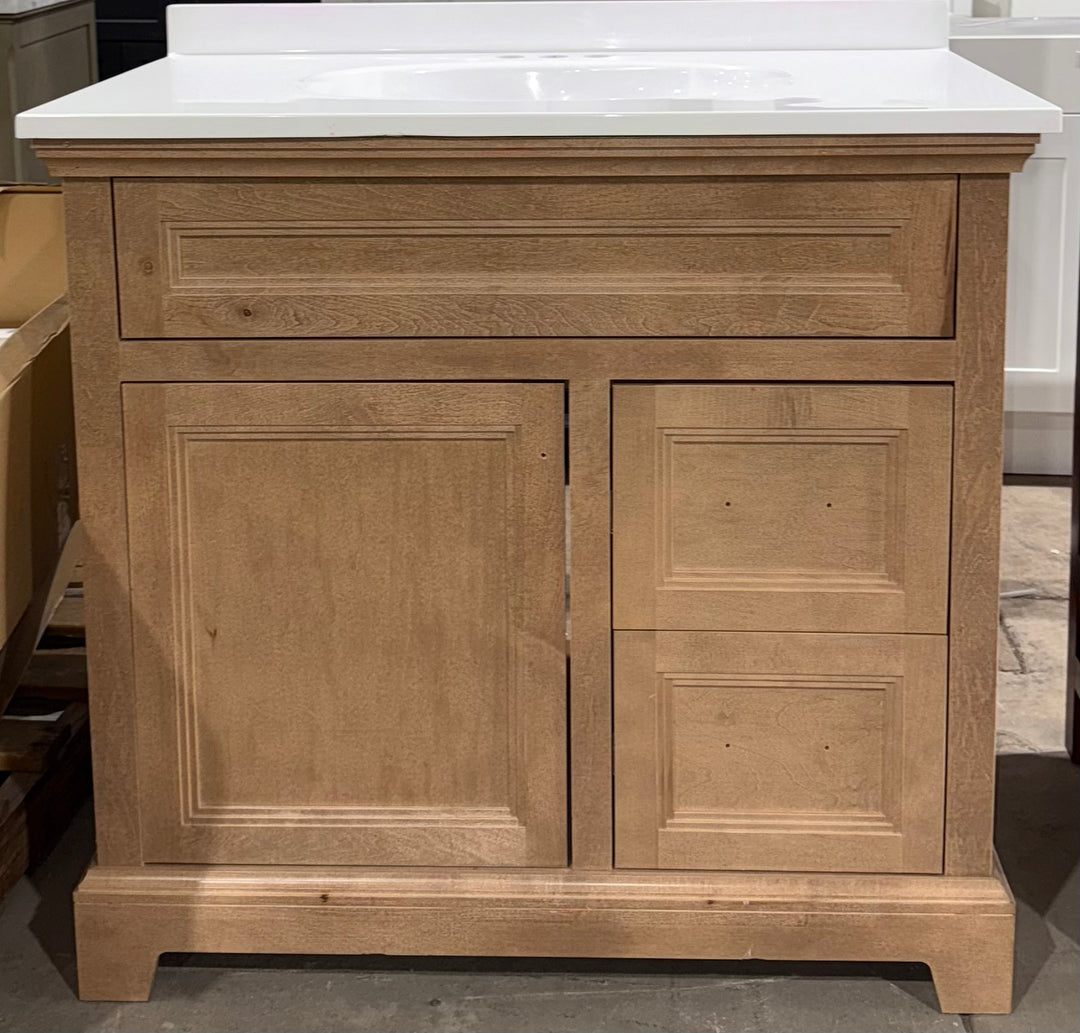 Style Selections Merrill 36-in Desert Beige Bathroom Vanity With Top