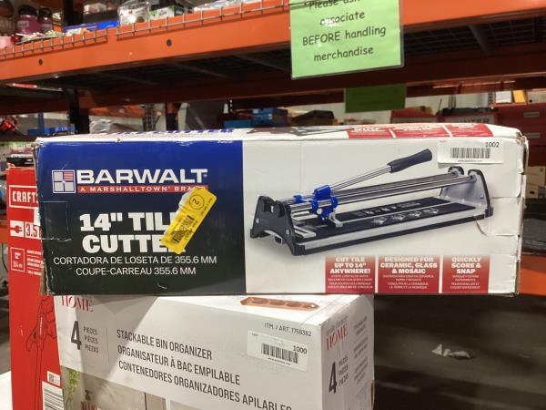 Lot # 932 BARWALT Tile Cutter $26