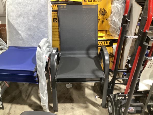 Lot # 2031 Mainstays Gray Sling Chair