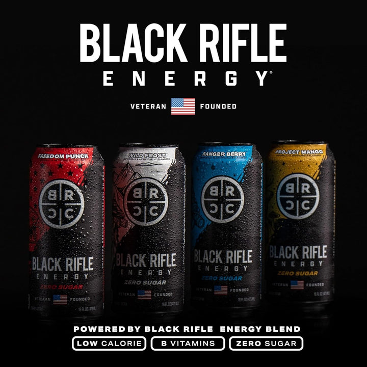 Lot # 1119 Black Rifle Energy Drink 4pk $12.00