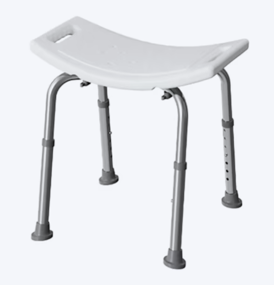 Lot # 838 Project Source White Shower and bath stool $33